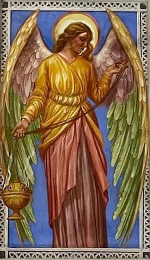 Ángel sosteniendo un incensario