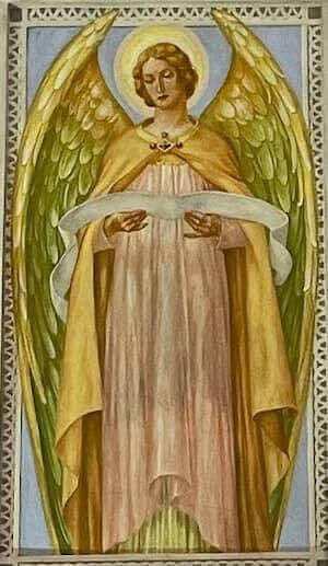 Ángel con una partitura