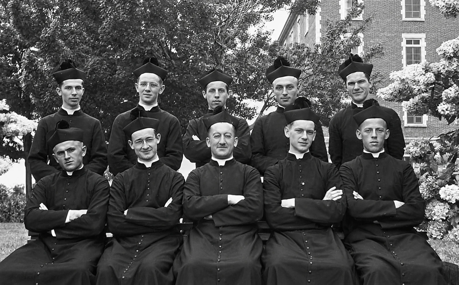 I novizi nel 1944, tra cui padre Clément Legaré