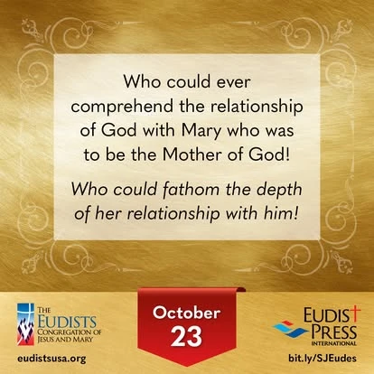Imagen del 23 de octubre: la relación de María con Dios